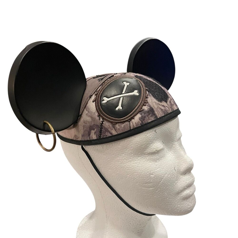 Disney Parks Gray Pirates of the Caribbean Mickey Mouse Ears Hat - Picture 3 of 6